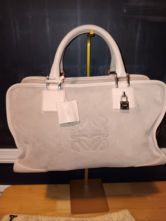 Loewe Handbags - Loewe Suede Leather Amazona Bag With Lock Key & Dustbag